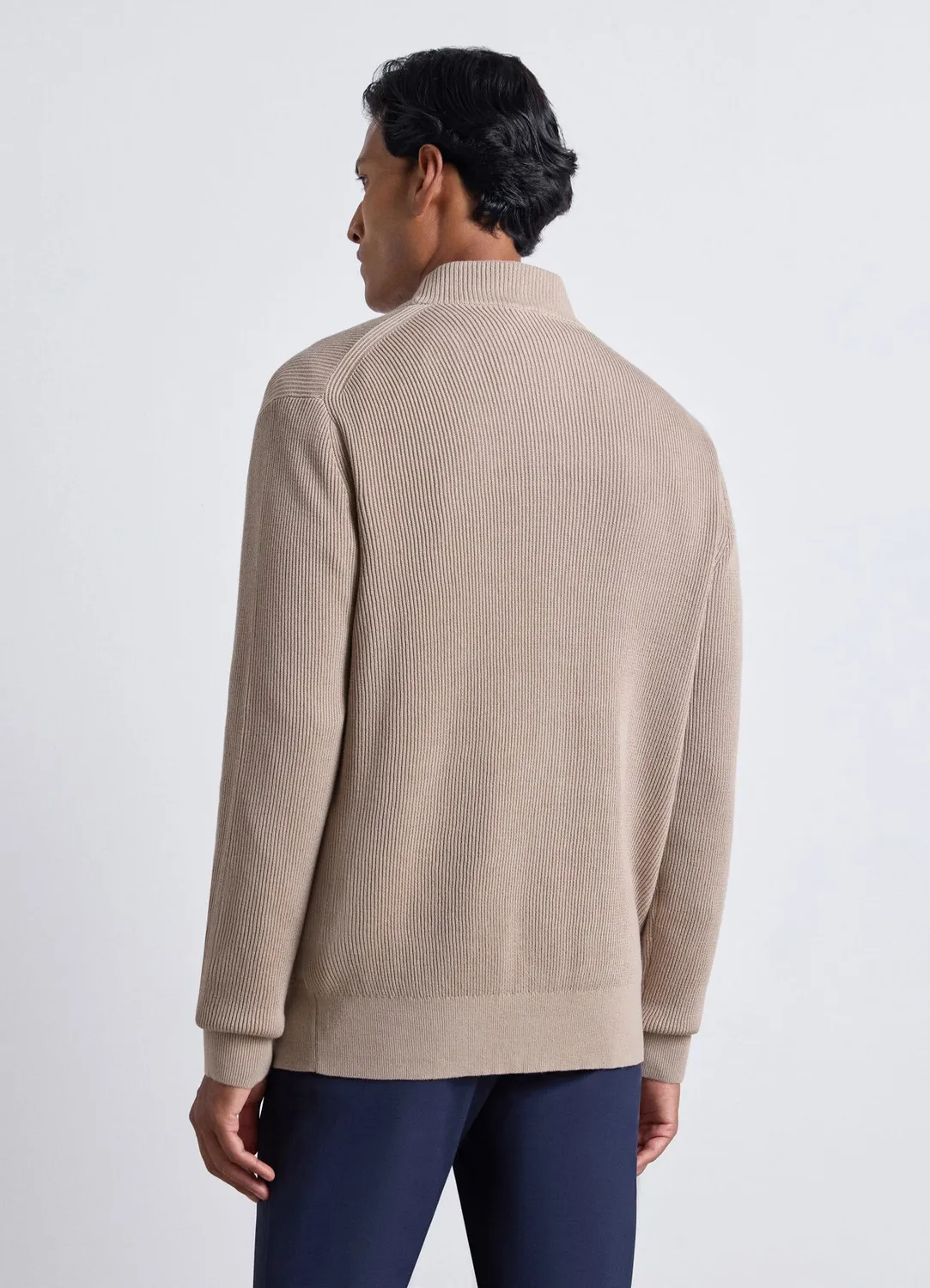 Calliope cardigan homme côtes col V boutons