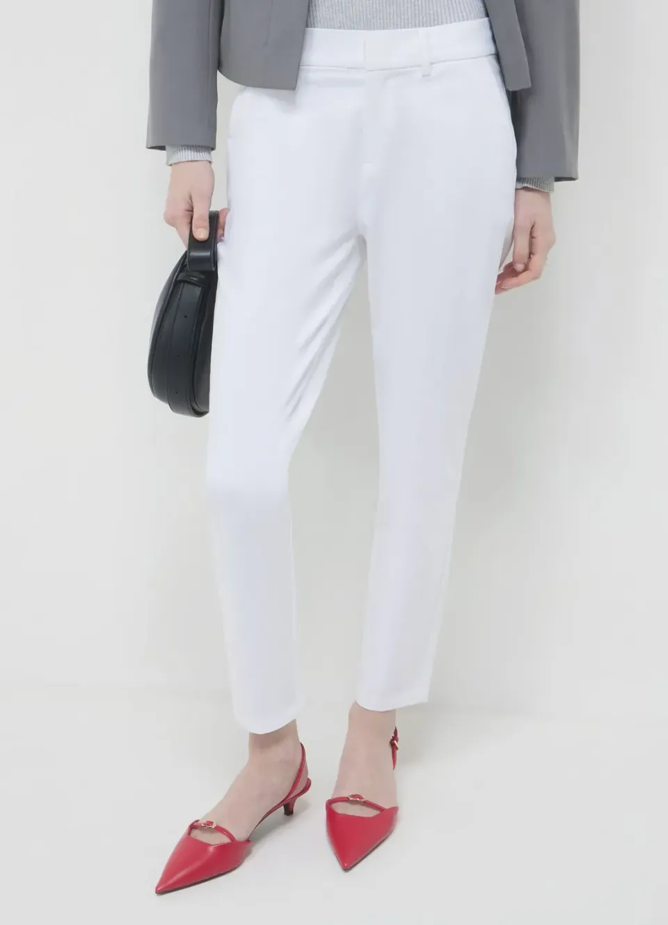 Calliope pantalon rasatello coton pantalon classique femme