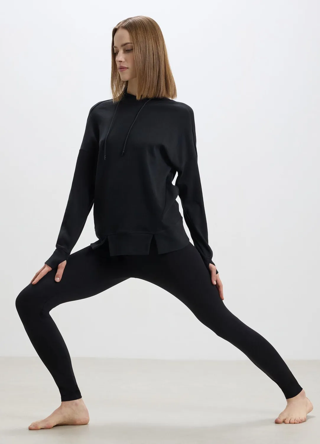 Calliope leggings stretch taille haute noir XS-XL opaque