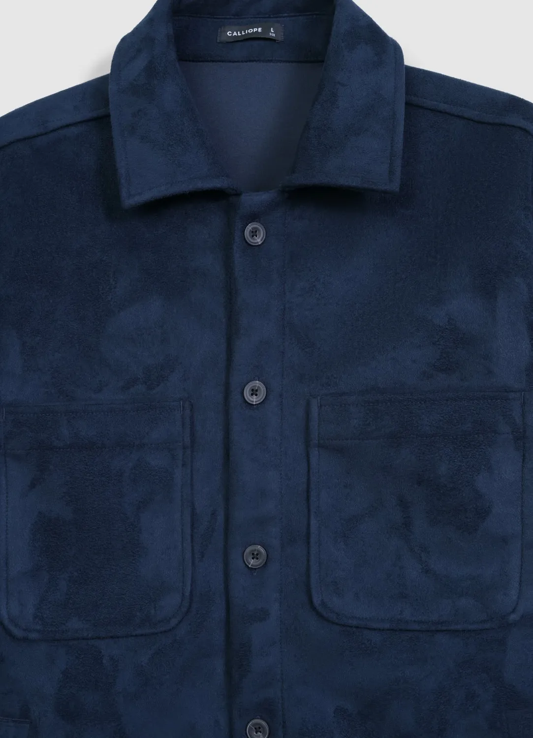 Calliope Shacket homme suédine poches S-L-XL