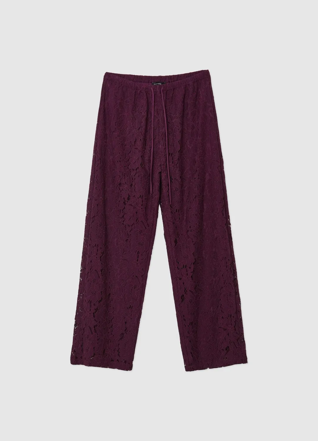 Calliope pantalon femme dentelle florale long