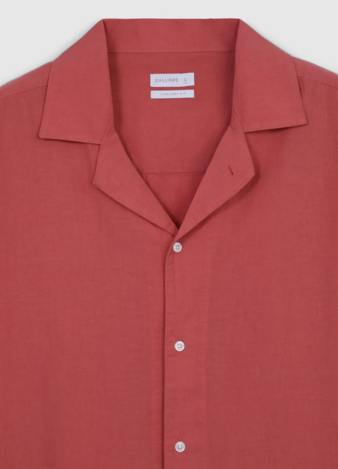 Calliope chemise classique unie coton homme