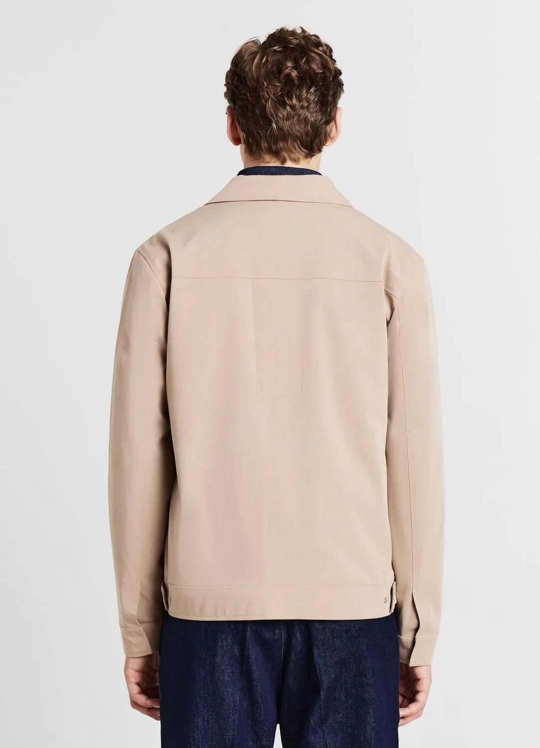 Calliope veste légère zip col classique homme