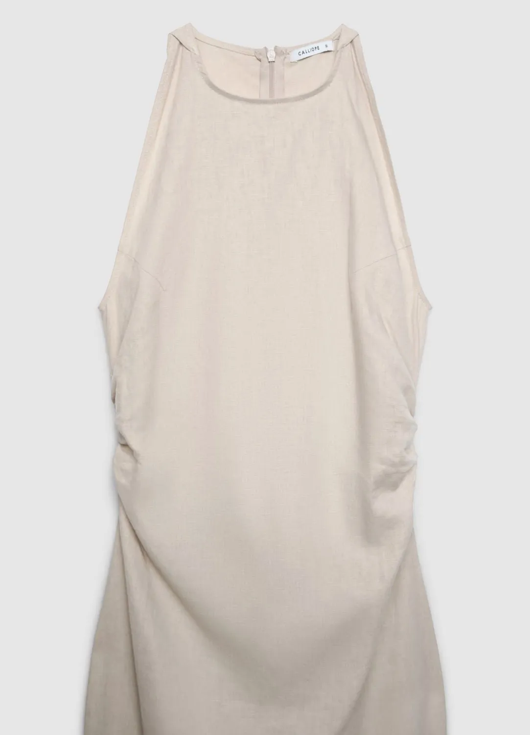 Calliope robe fourreau longue femme sans manches