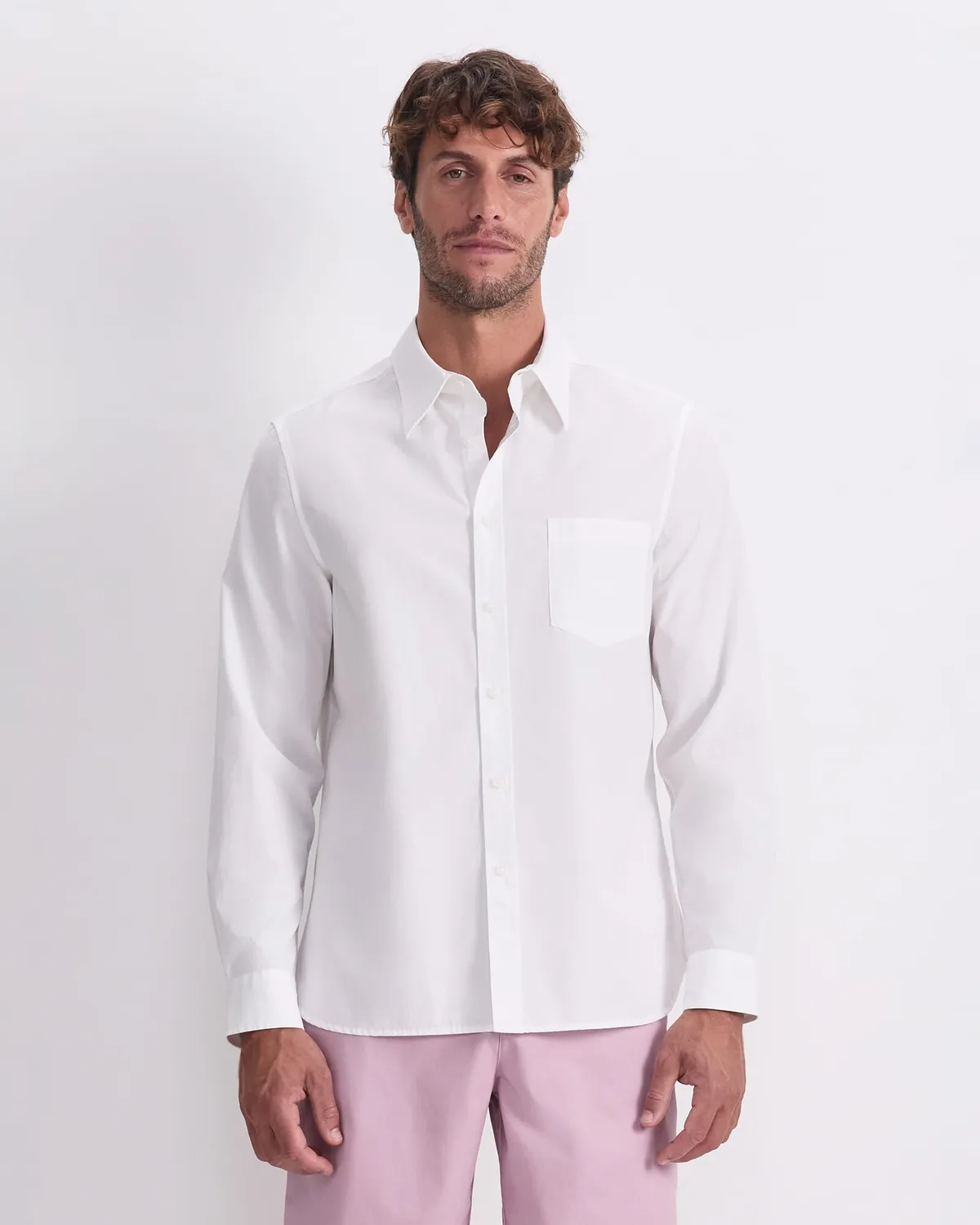 Sportscraft chemise popeline coton homme manches longues