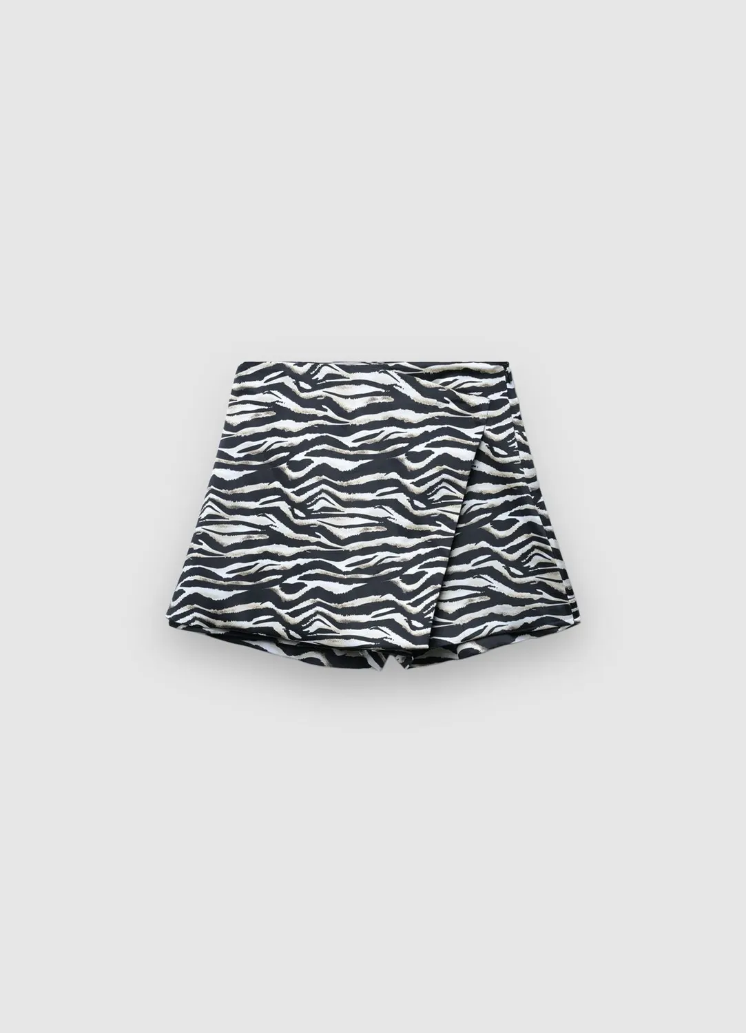 Calliope short jupe-culotte satiné femme zèbre