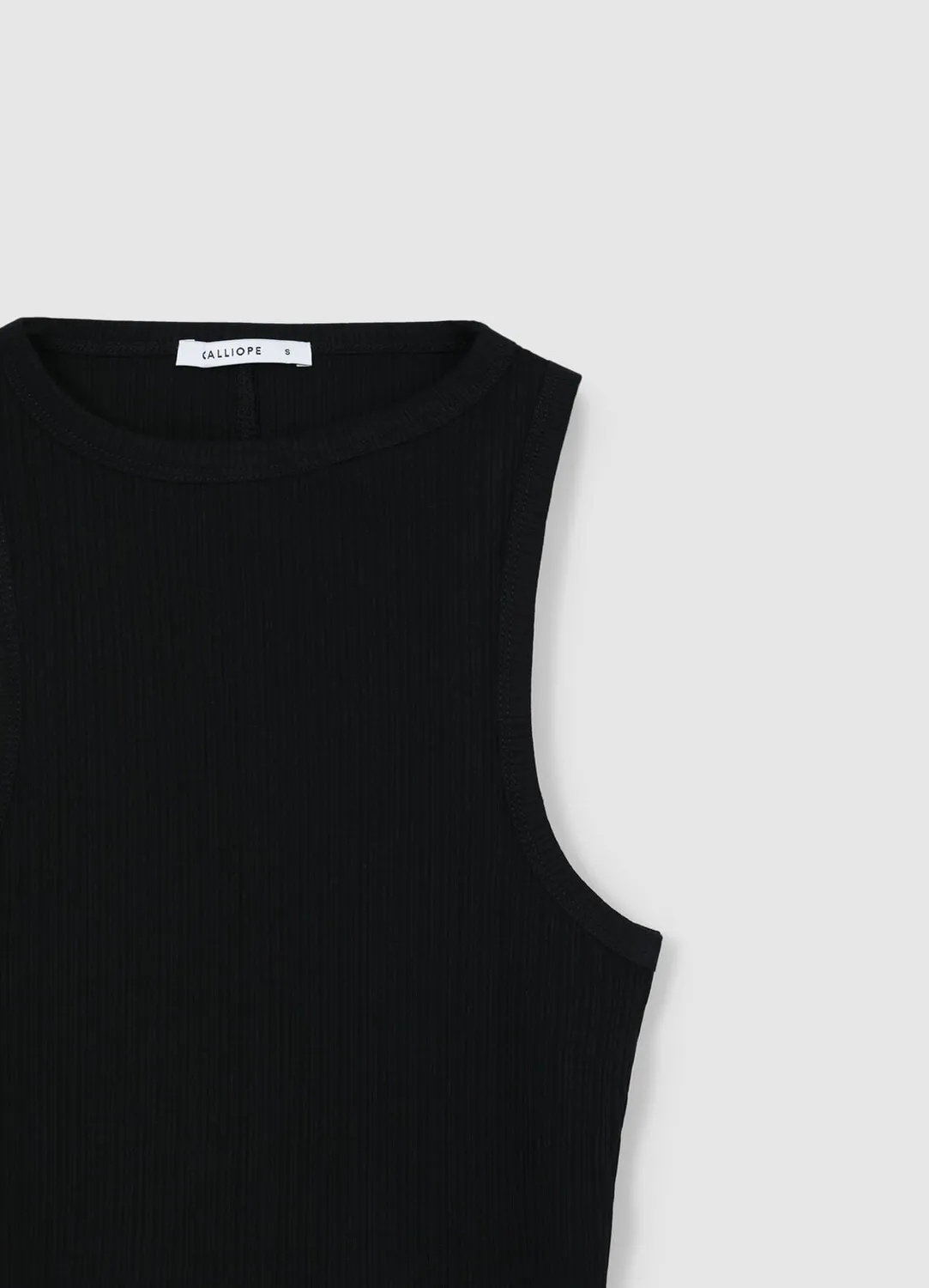 Calliope top dos nageur femme côtelé coton crop