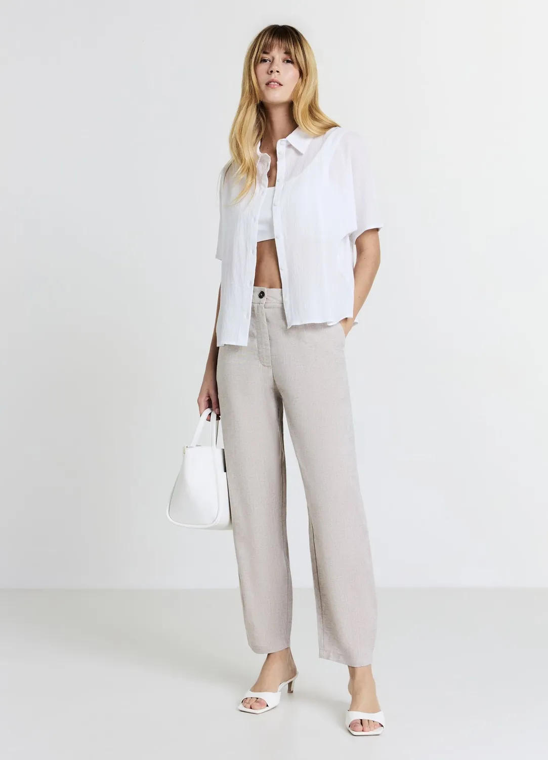 Calliope pantalon carrot femme uni