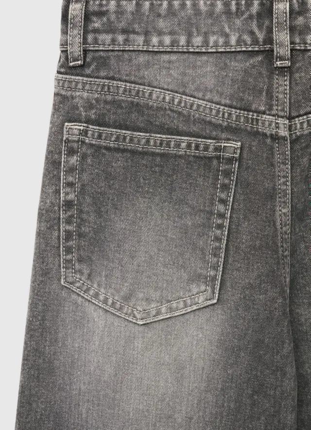 Calliope Jean wide leg fille étoiles taille cheville