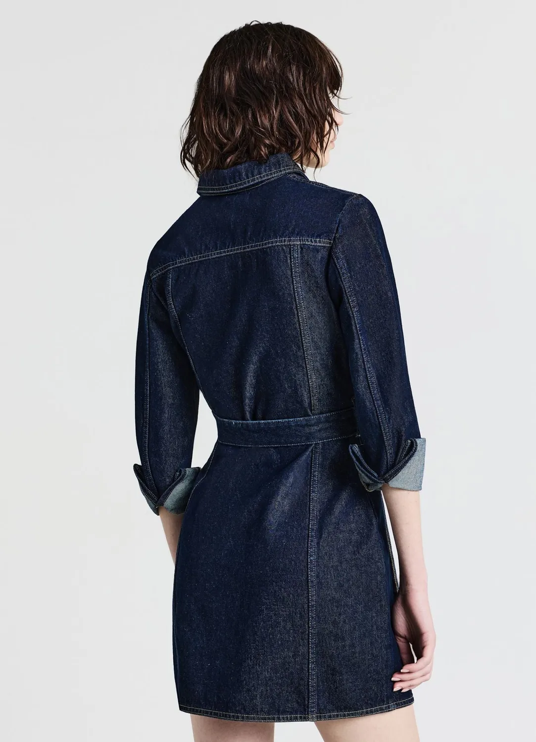 Calliope denim robe chemise femme courte