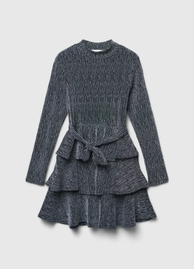 Calliope robe volants fille 8-9 ans ceinture nouée