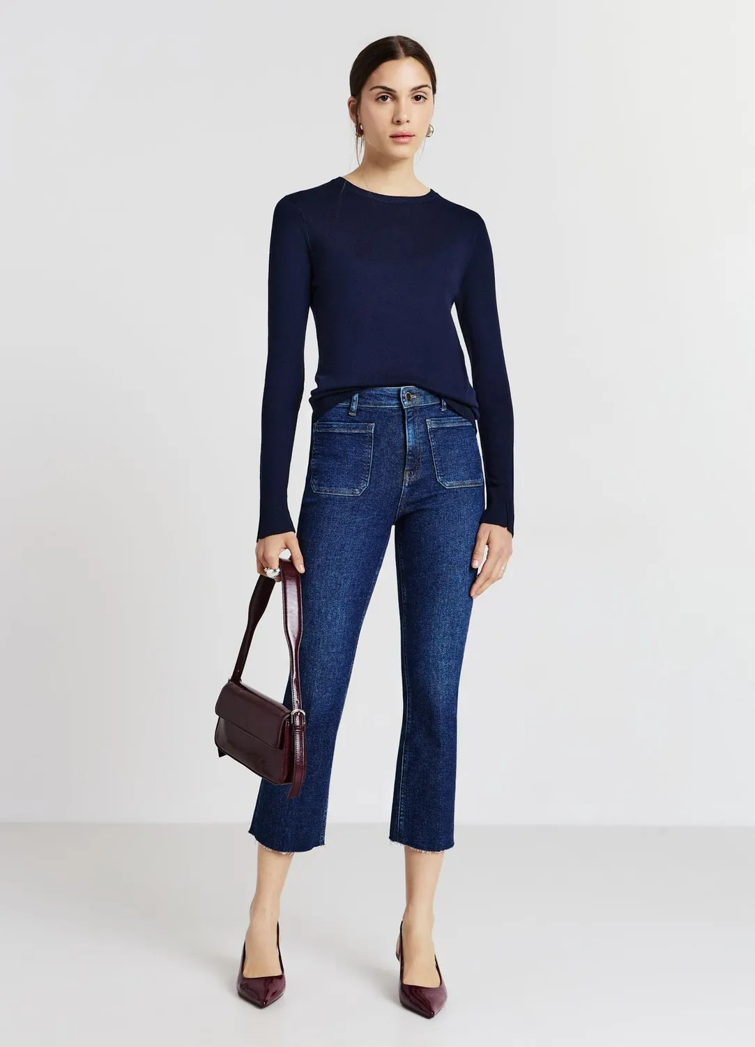 Calliope girocollo pull femme M col rond