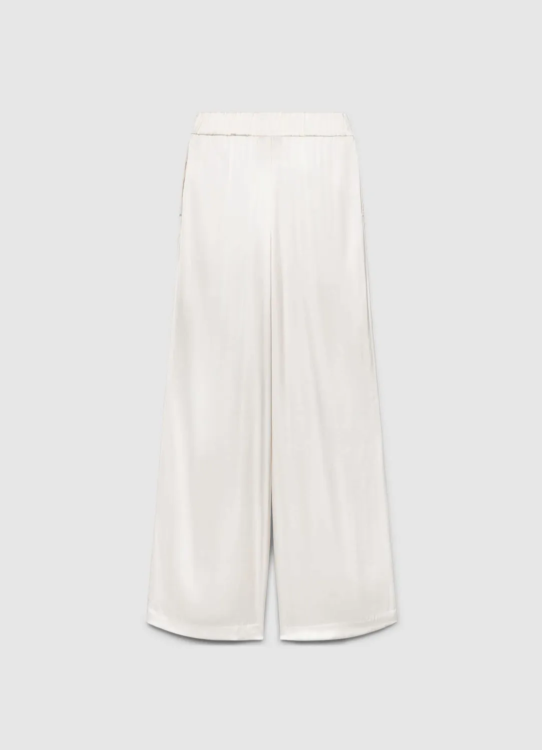 Calliope Palazzo pantalon large uni femme taille haute