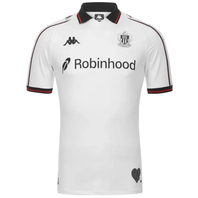 Robe di Kappa Kombat Pro Away OGC Nice maillot blanc homme