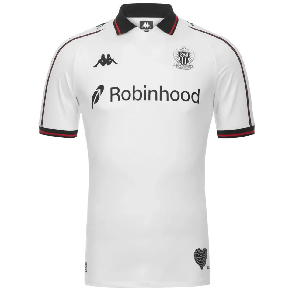 Robe di Kappa Kombat Pro Away OGC Nice maillot blanc homme