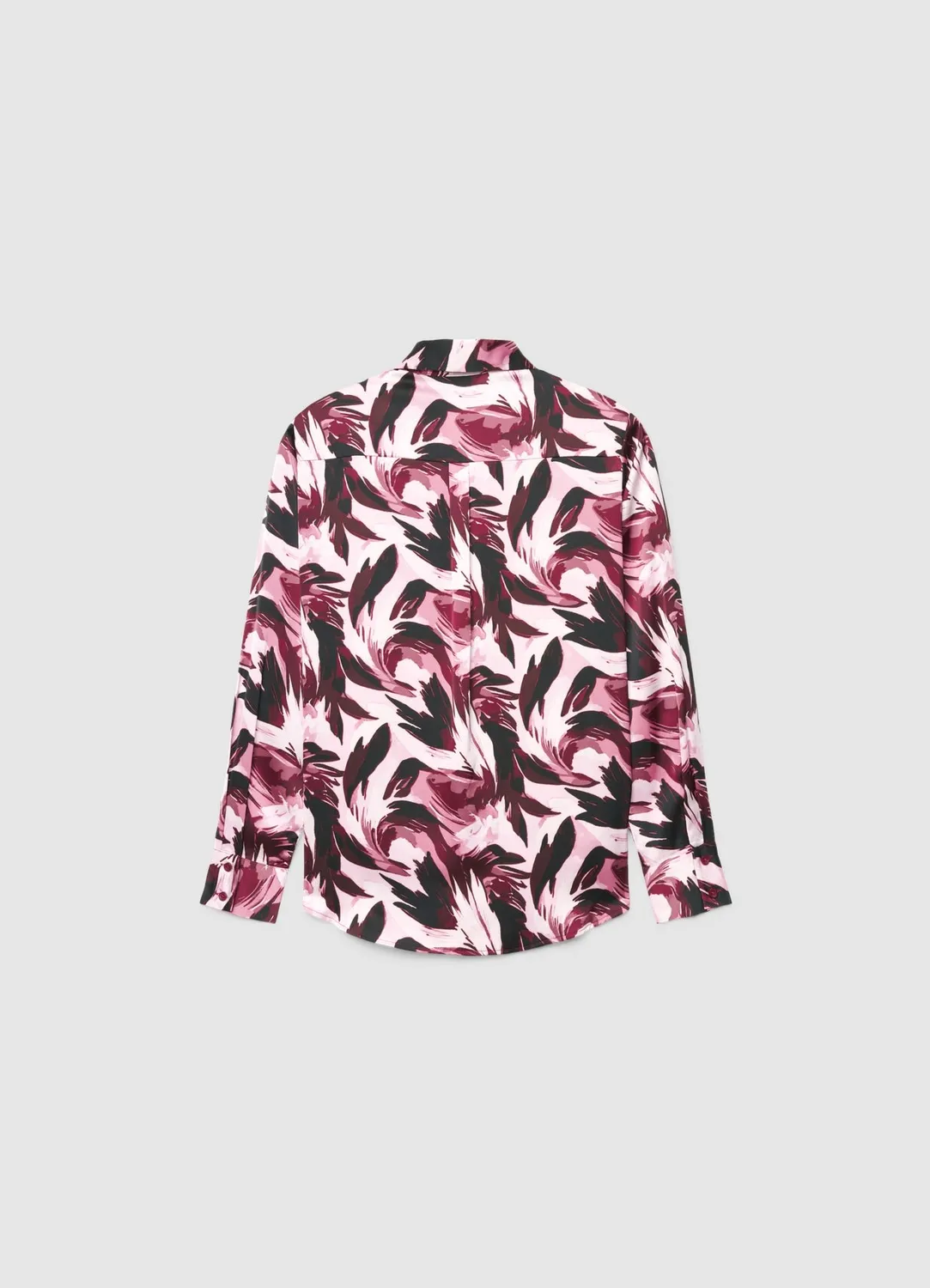 Calliope chemise satinée femme imprimée manches longues