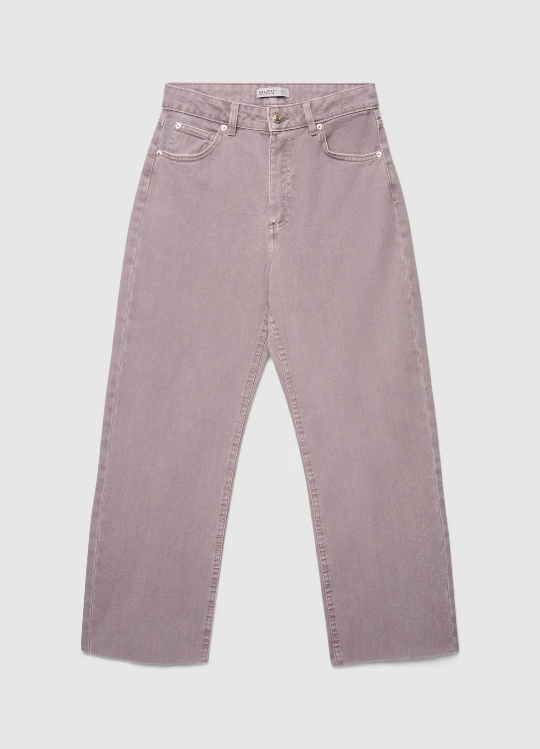 Calliope jean straight cropped femme uni