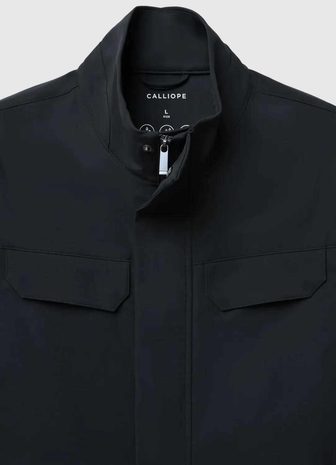 Calliope veste saharienne homme technique col haut zip