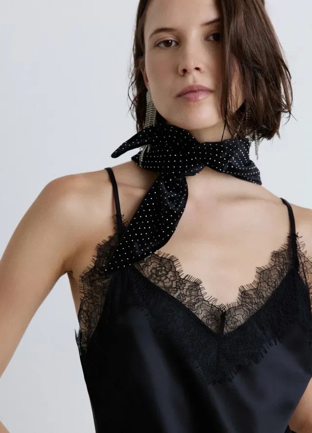 Calliope bandana strass femme taille unique