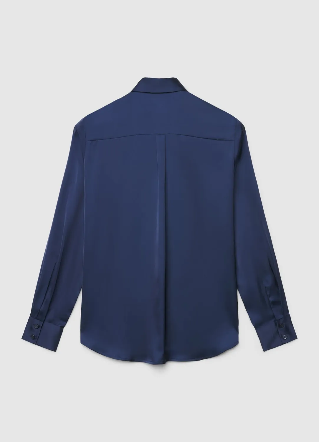 Calliope chemise satinée femme unie manches longues