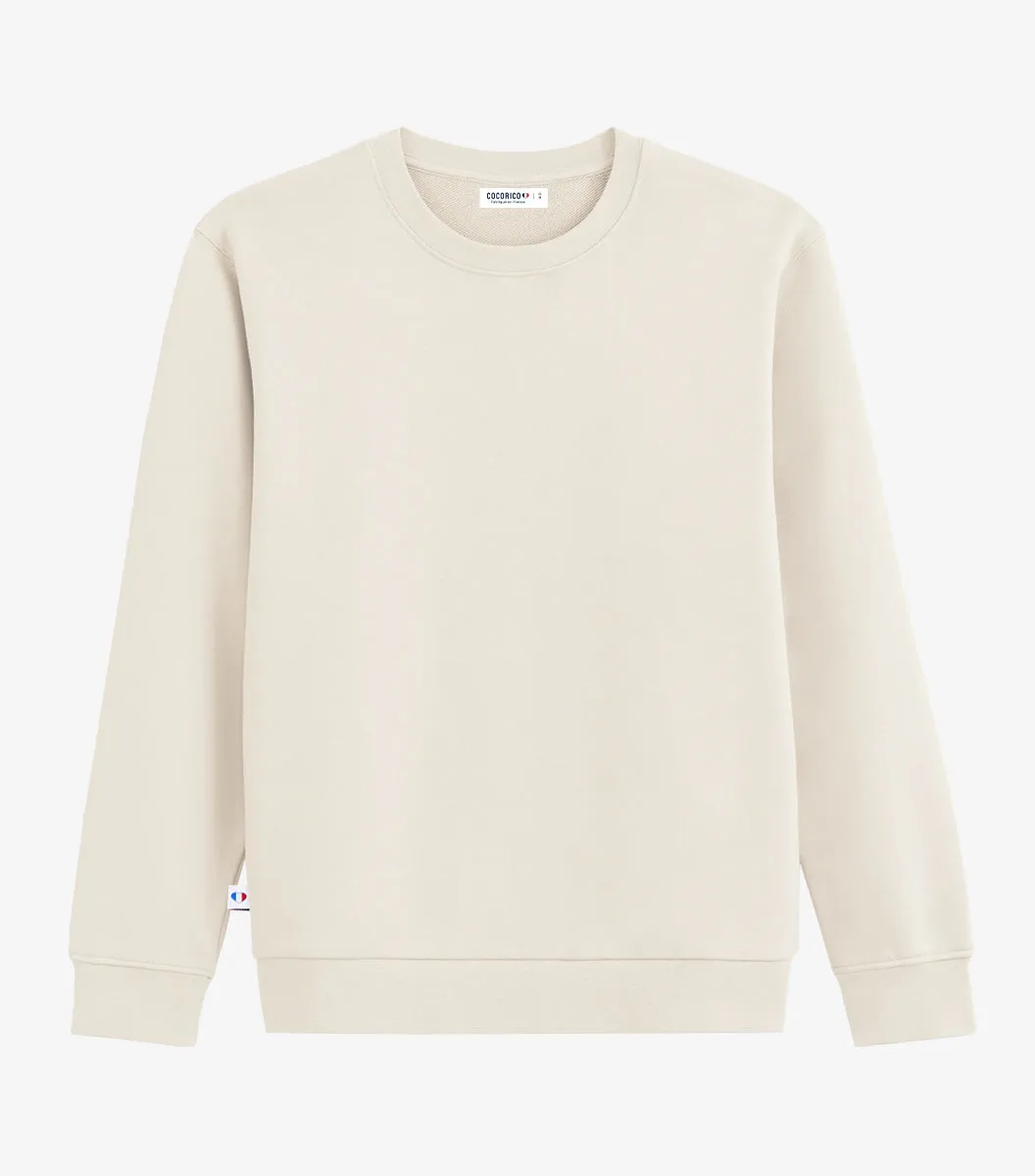 Cocorico Intemporel sweat femme sable coton