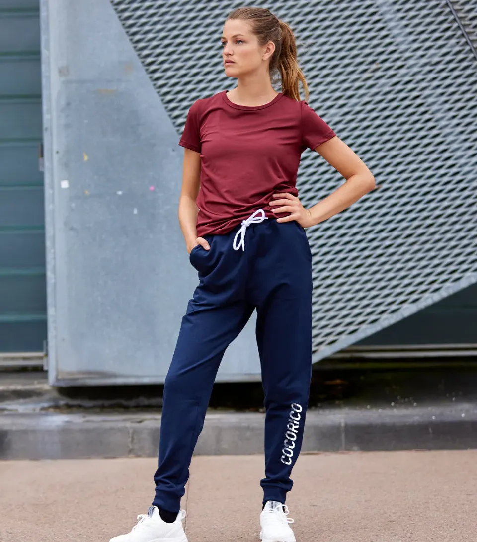 Cocorico Performance jogging femme marine coton
