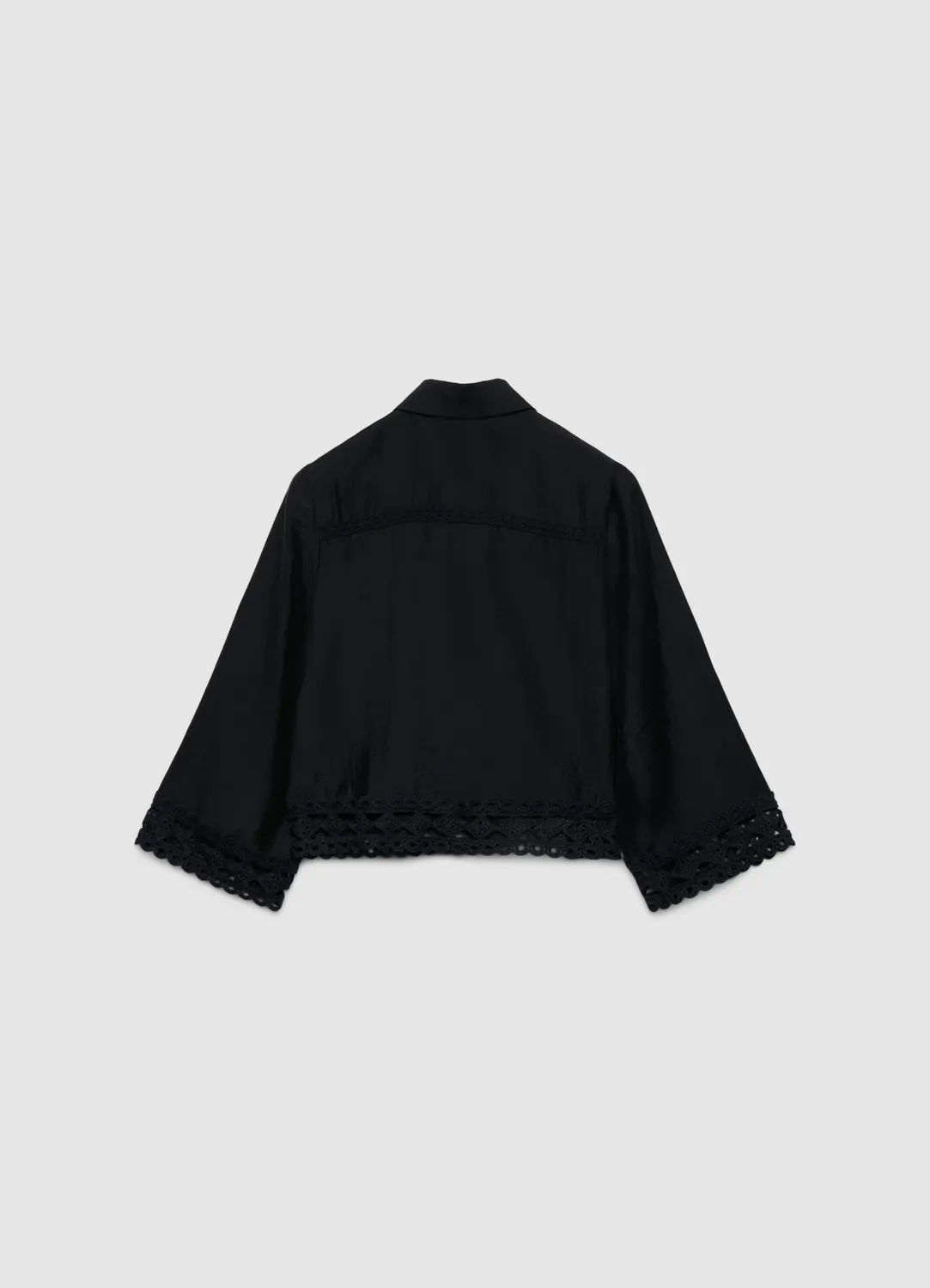 Calliope chemise femme unie passementerie ajouree