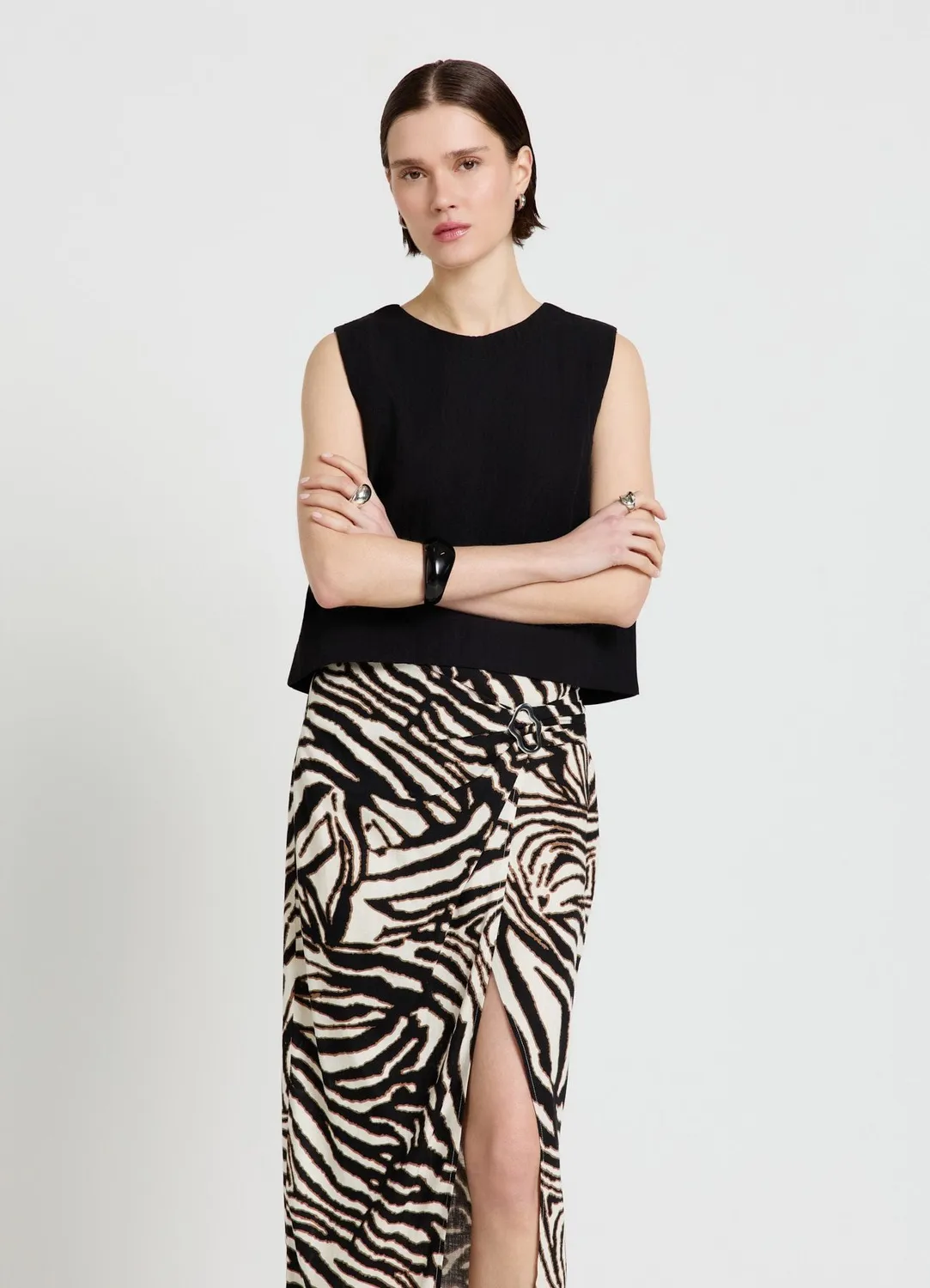 Calliope blouse sans manches femme bureau