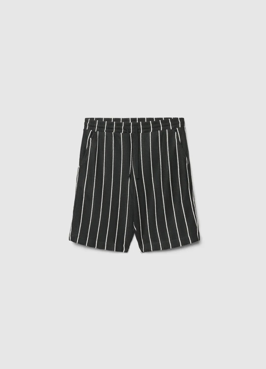 Calliope short sport homme rayé cordon poches