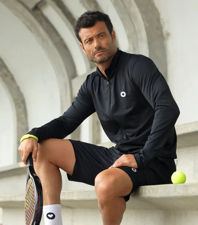 Cocorico Boost veste zippée sport homme noir souple