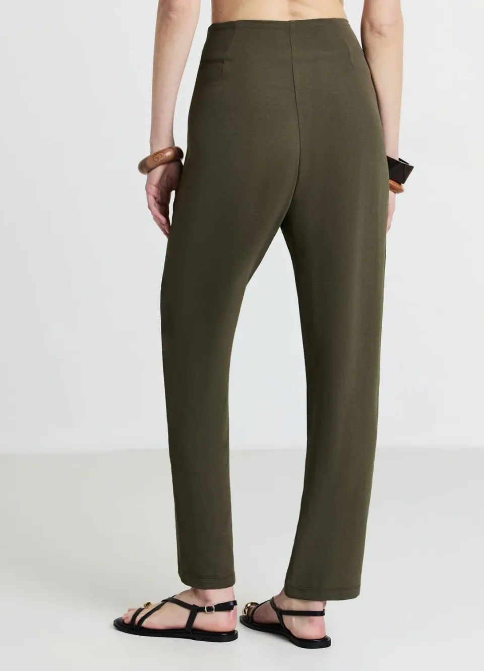 Calliope pantalon long nœud femme uni