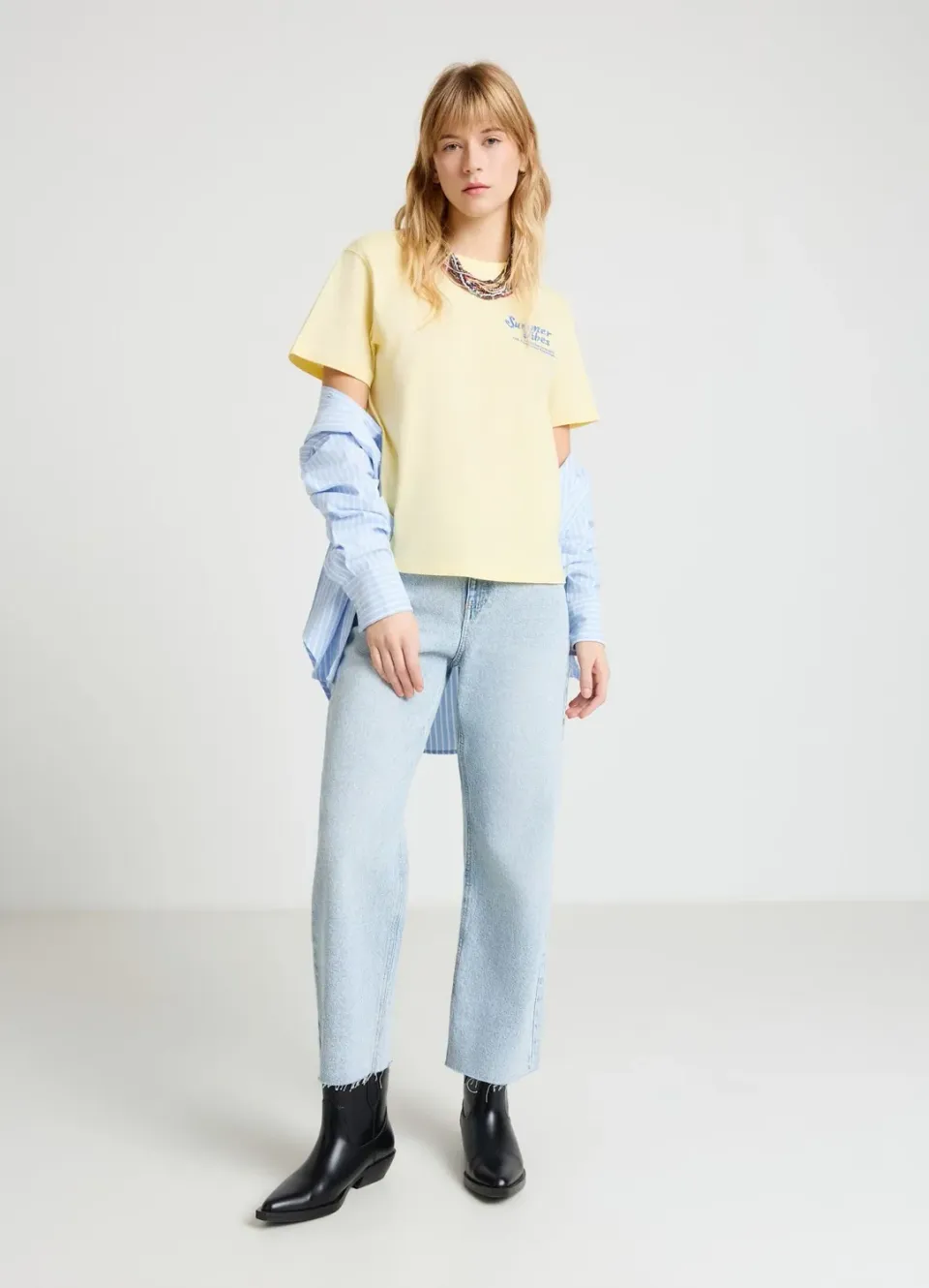 Calliope t-shirt femme manches courtes broderie
