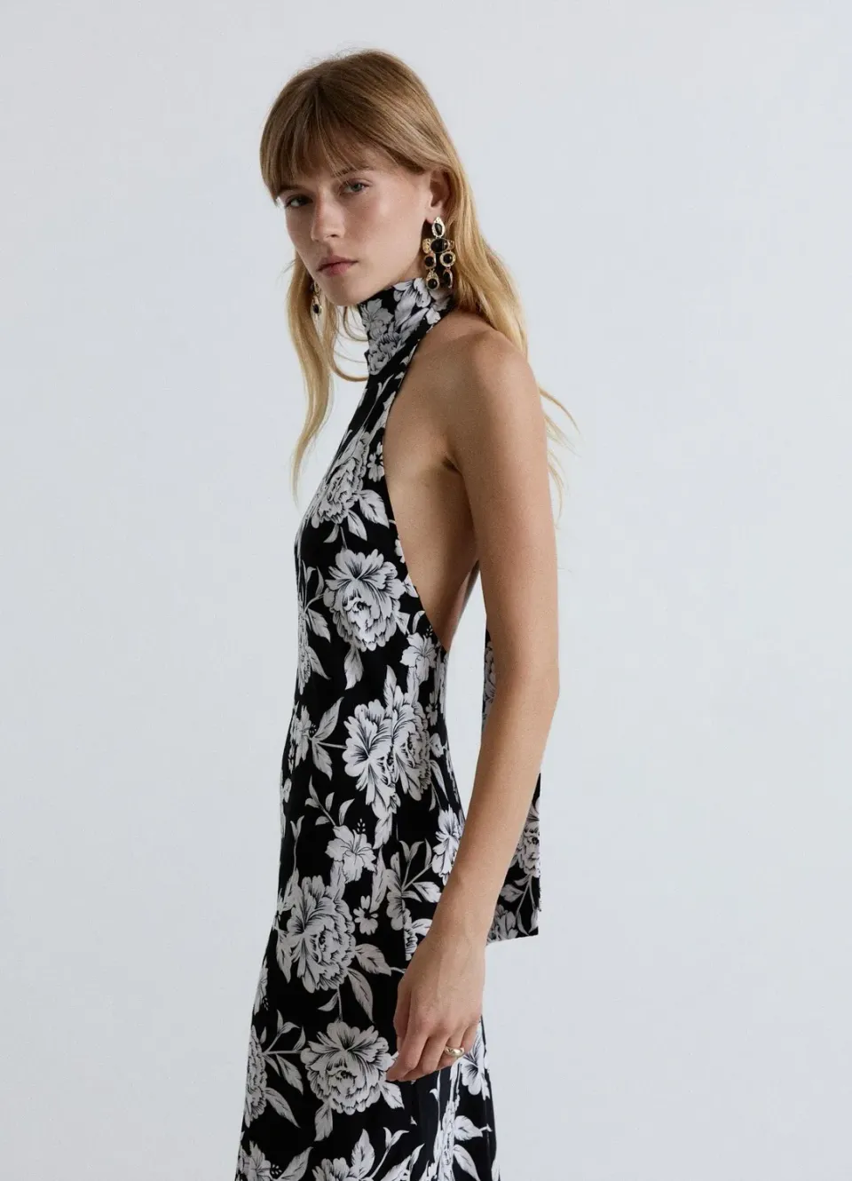 Calliope Robe Longue Fleurie Femme M Col Américain