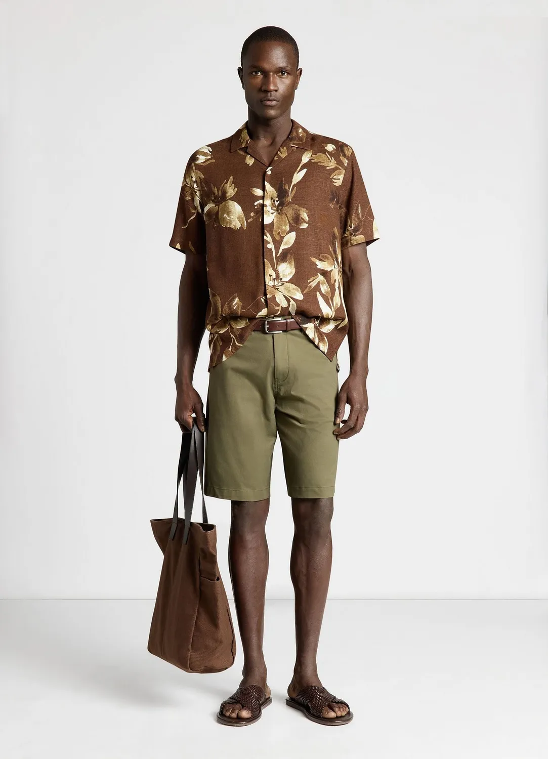 Calliope short chino homme uni coupe droite