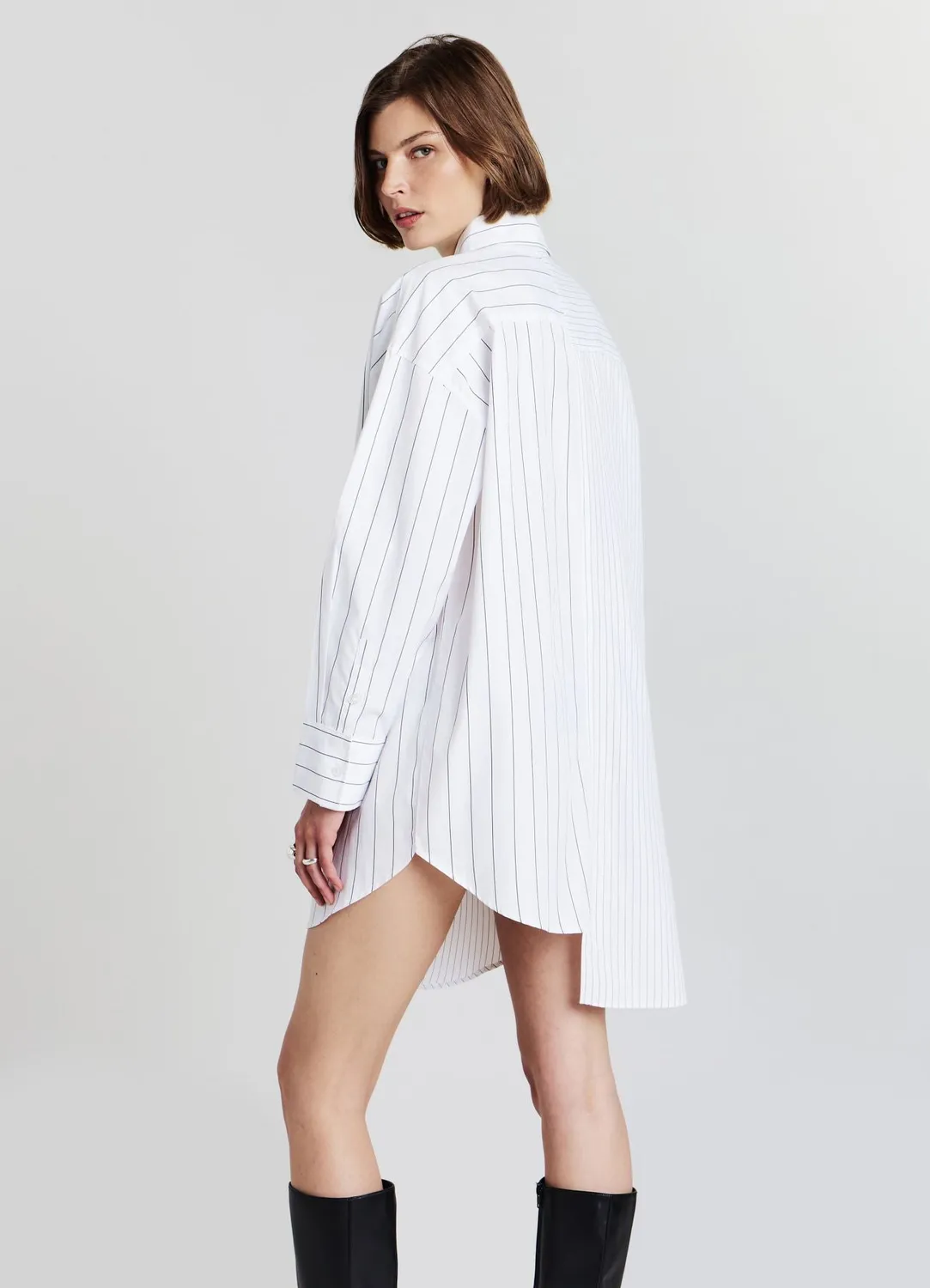 Calliope robe chemise rayée femme boutonnée