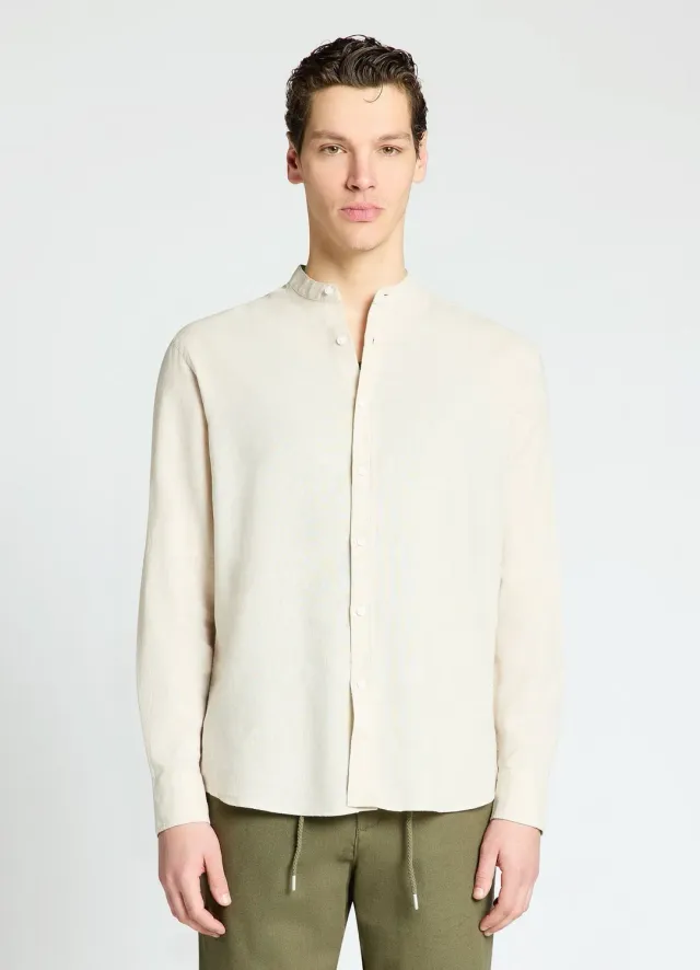 Calliope Camicia collo coreana chemise homme lin