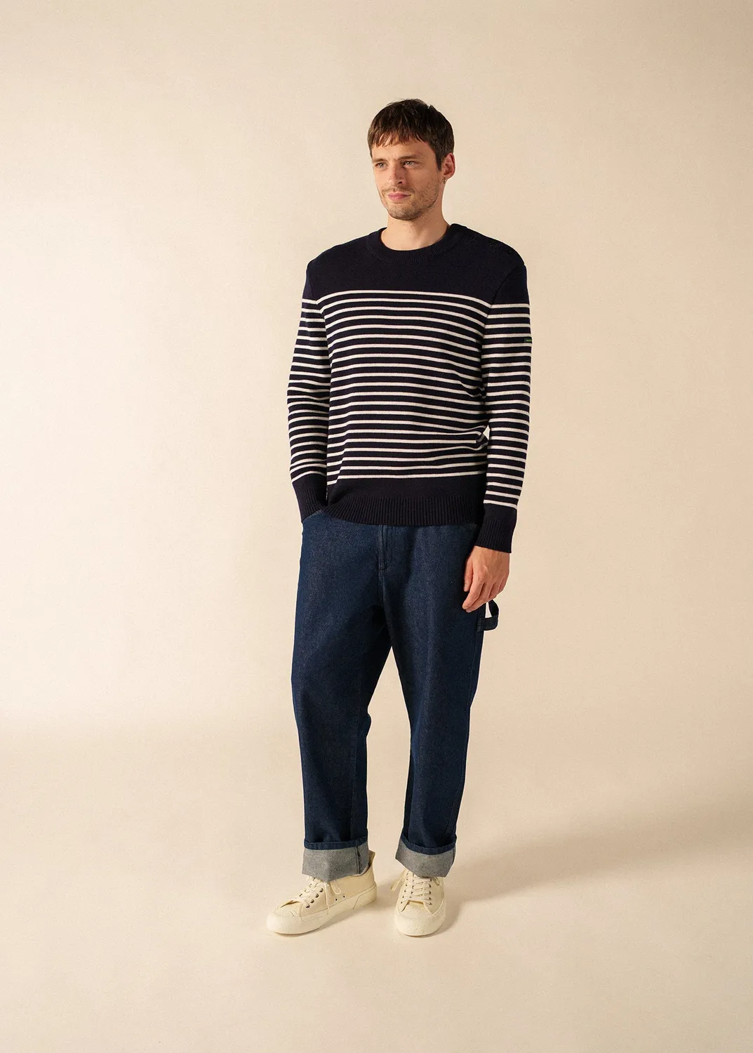 Saint James Binic pull marin phosphorescent marine