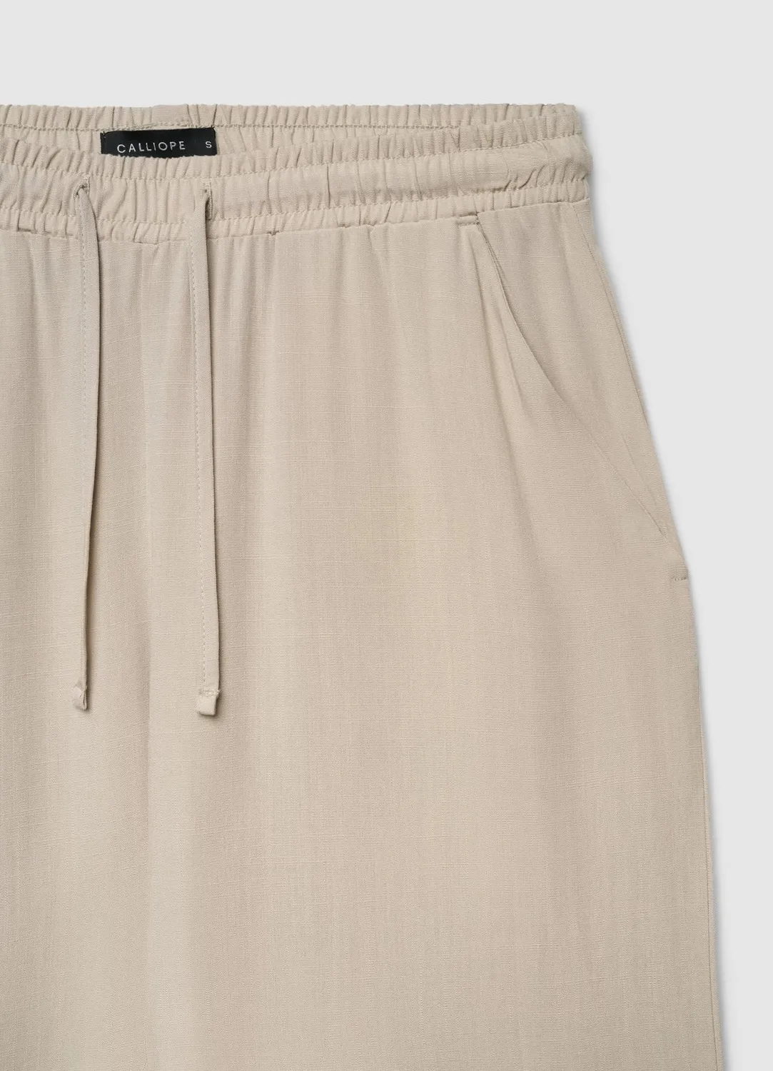 Calliope pantalon droit femme taille haute élastique