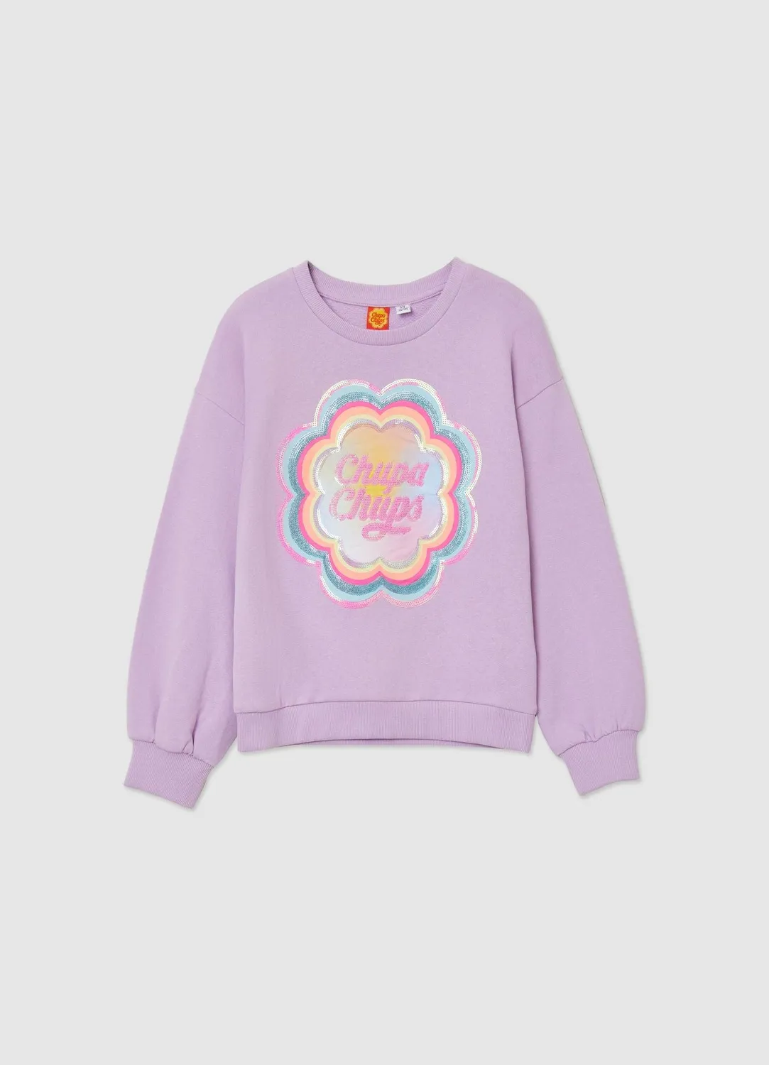 Calliope sweat Chupa Chups fille coton col rond