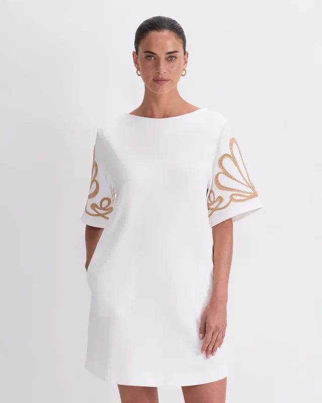 Sportscraft Eliza Embroidery robe mini coton