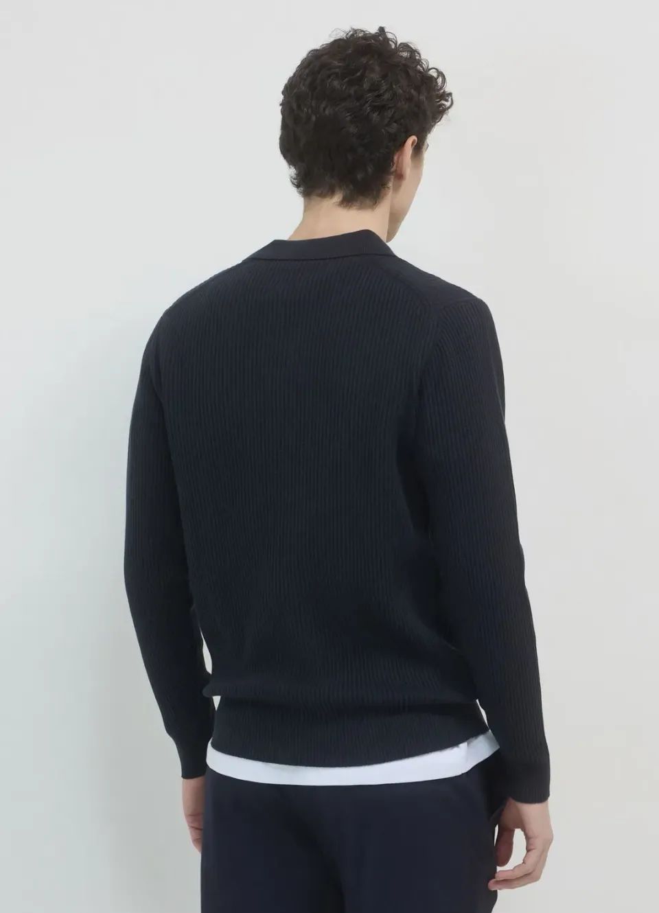 Calliope polo maille côtelée homme coton regular