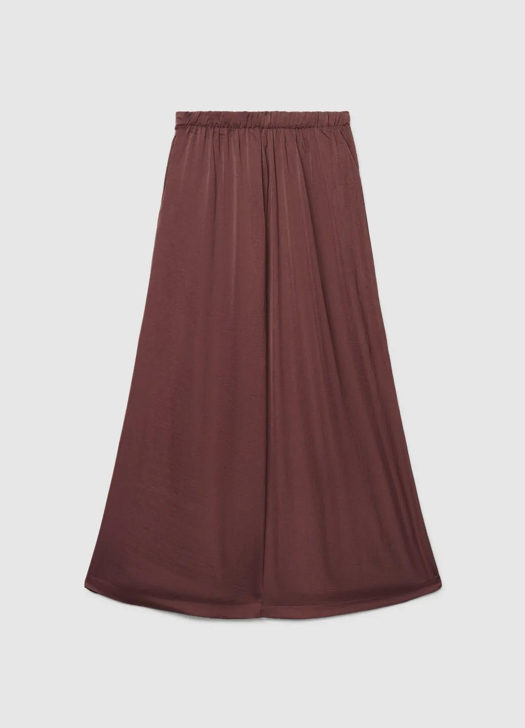 Calliope jupe-pantalon femme satinée longue unie