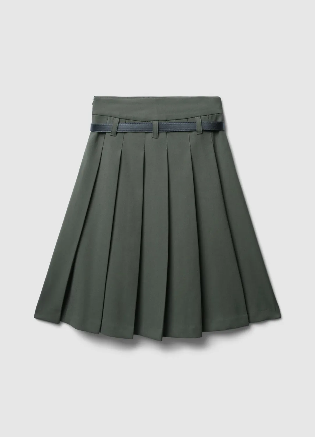 Calliope jupe plissée femme ceinture genou