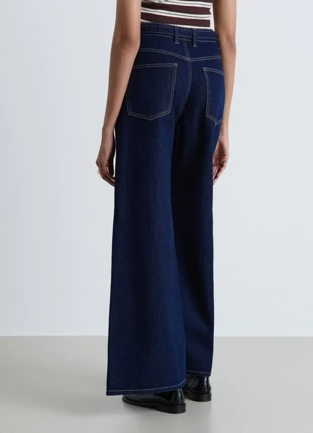 Calliope Jean super wide ceinture femme taille haute