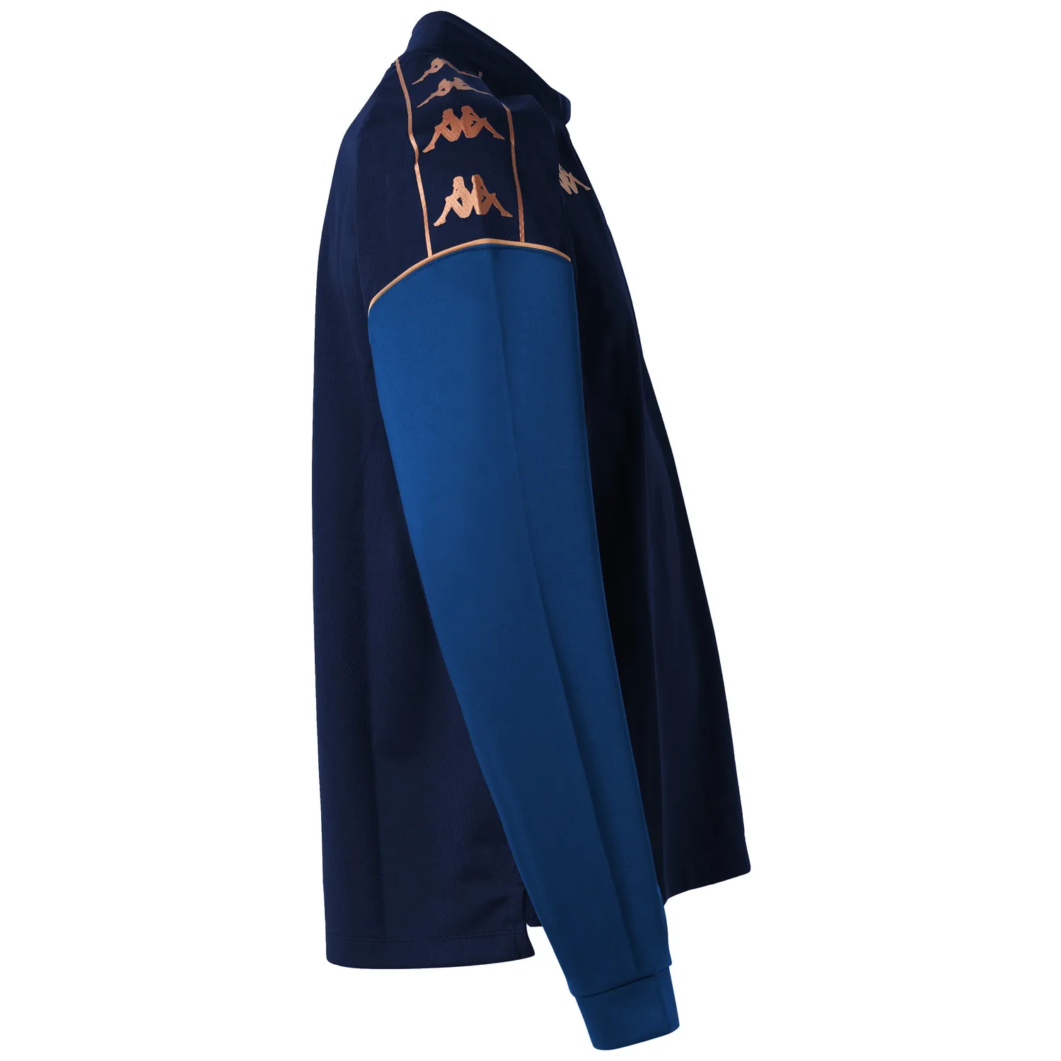 Kappa Massolo sweat bleu enfant demi-zip mesh