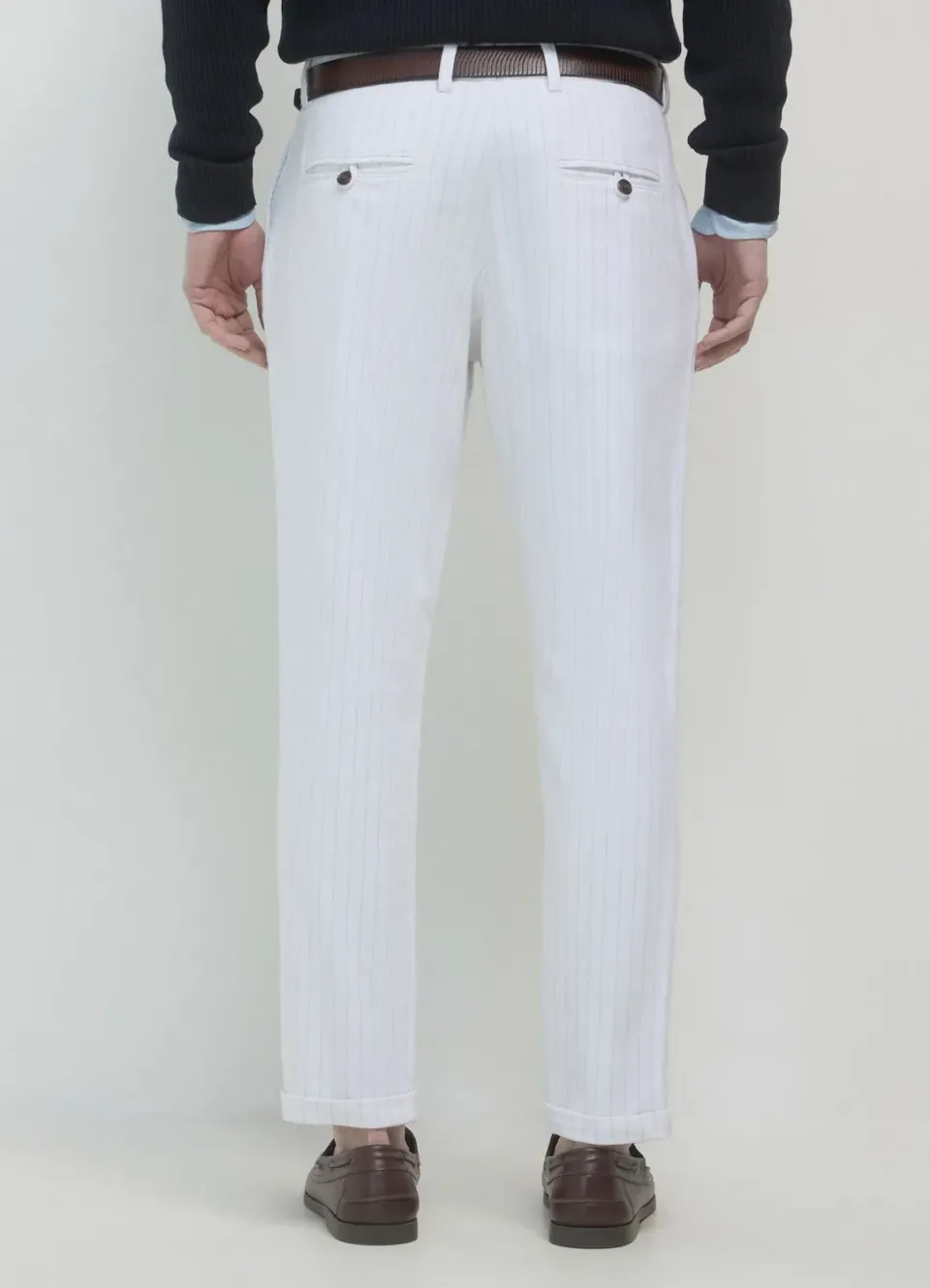 Calliope chino pantalon rayé homme regular