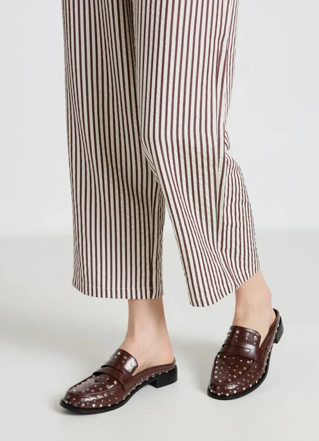 Calliope Mocassino borchie mules femme 38 clouté