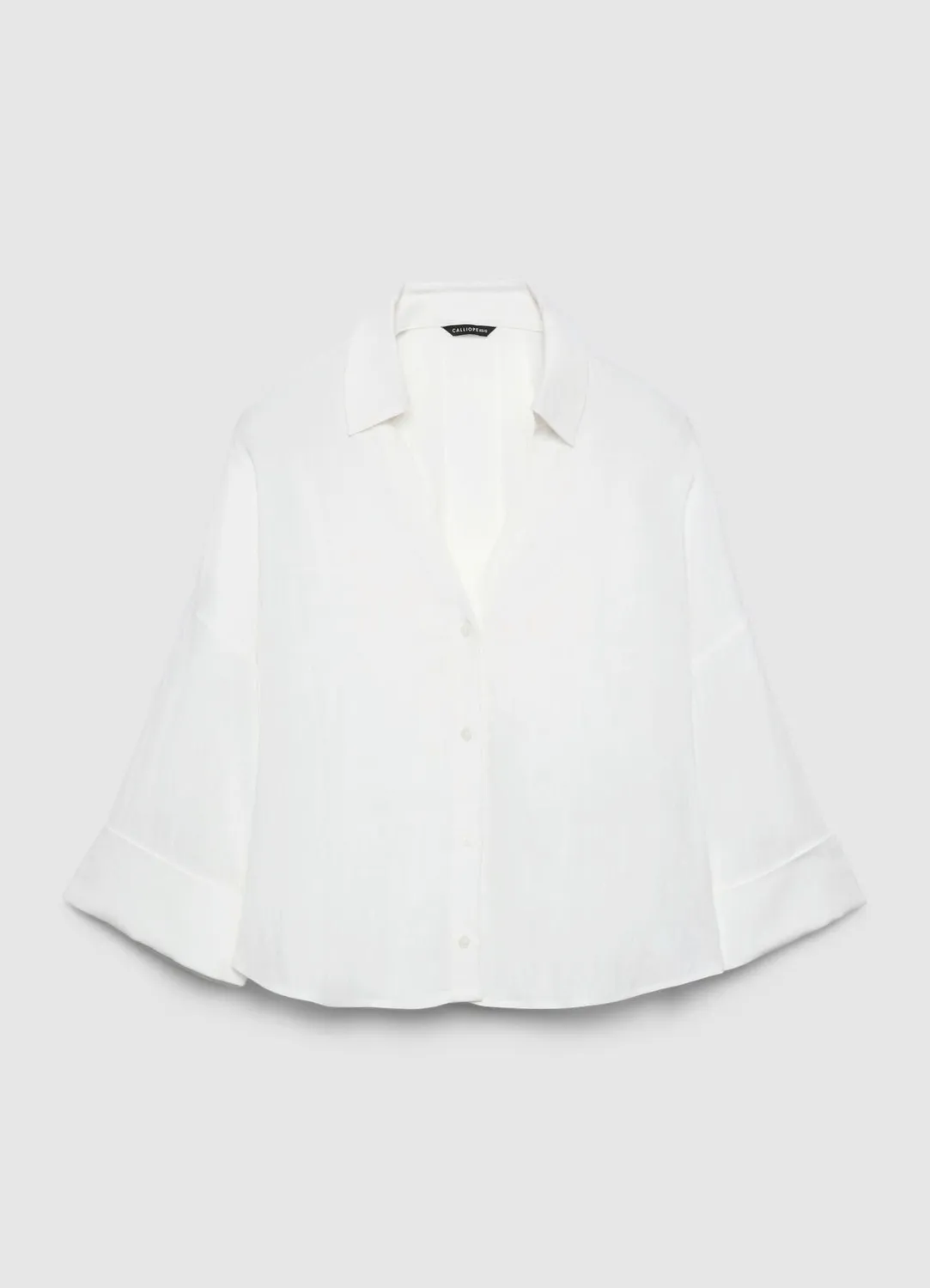 Calliope Chemise Femme Col V Boutons Manches 3/4 Ample
