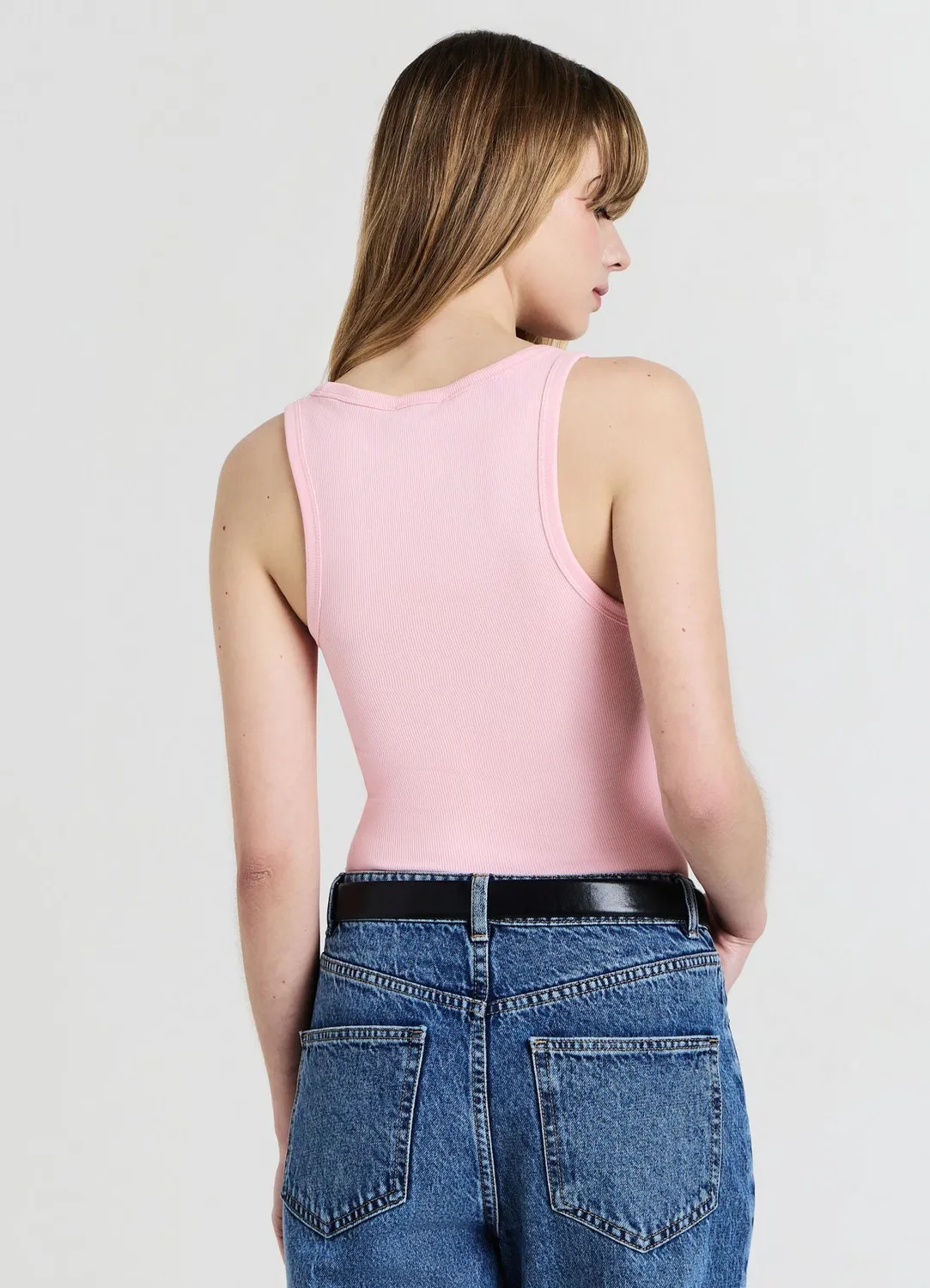 Calliope top col large femme coton côtelé
