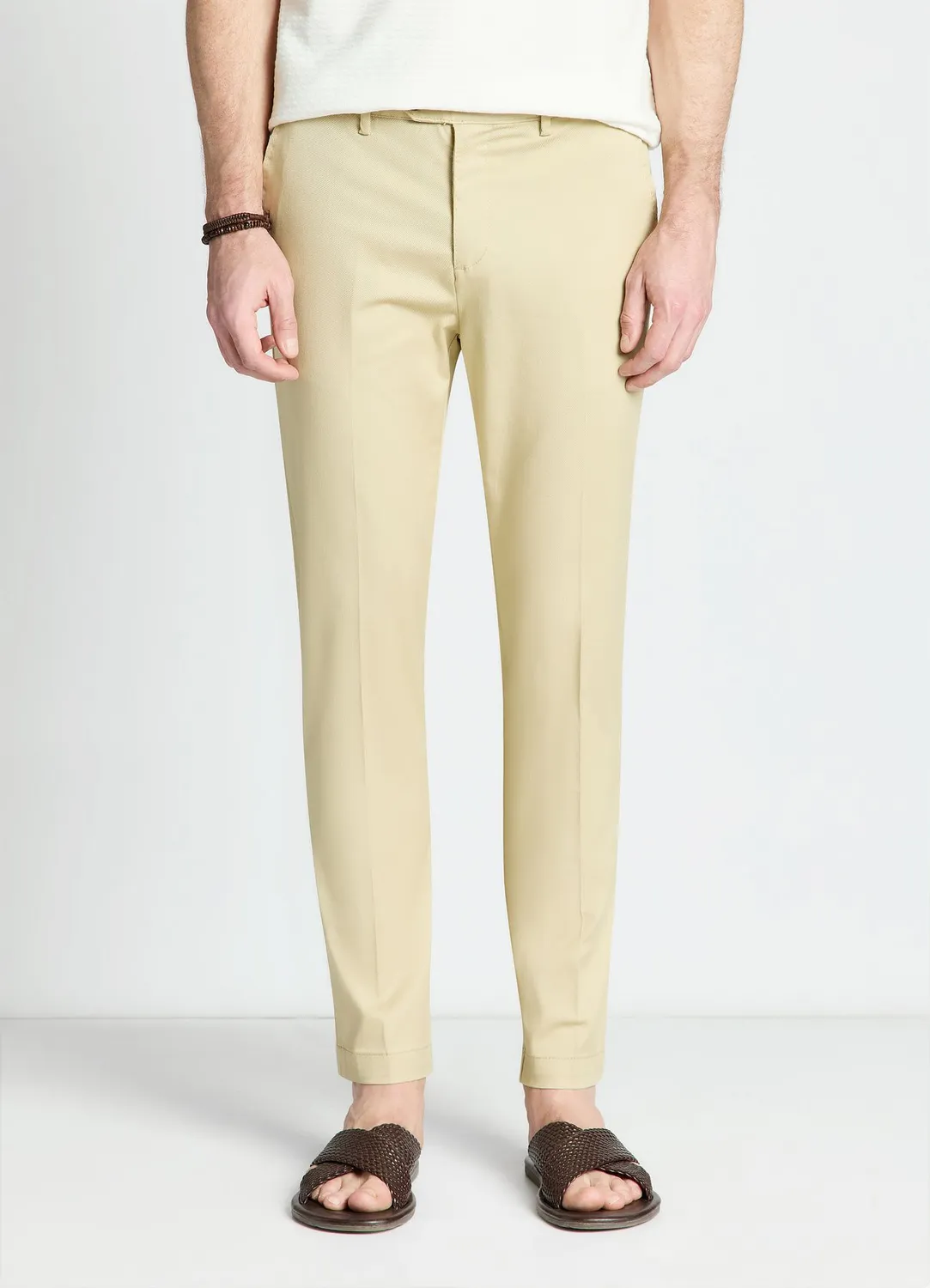 Calliope Chino Uni Homme Taille 48 Coupe Droite